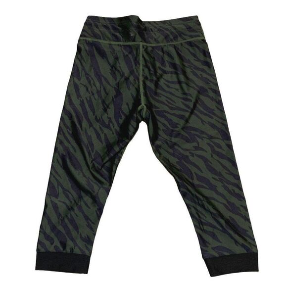 The Upside NYC Pant Leggings 8 Green Zebra Stripe - Picture 4 of 5